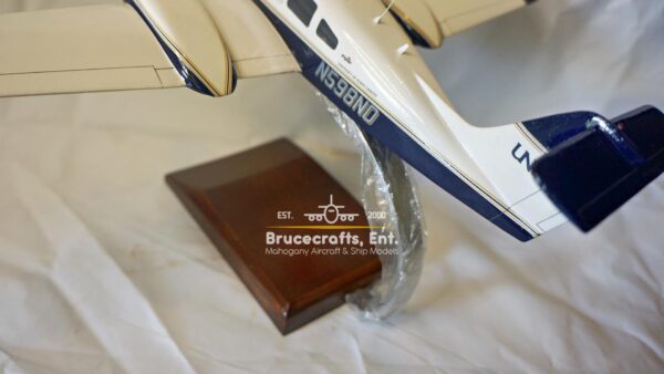 Model of Piper PA-44 Seminole with detailed craftsmanship.